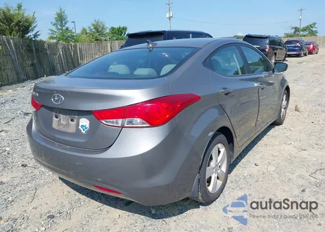 2013 Hyundai Elantra Gls from USA, damaged, VIN 5NPDH4AE7DH287809